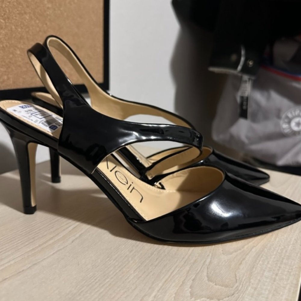 Black Calvin Klein Heels 7.5